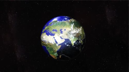 earth and stars animation design