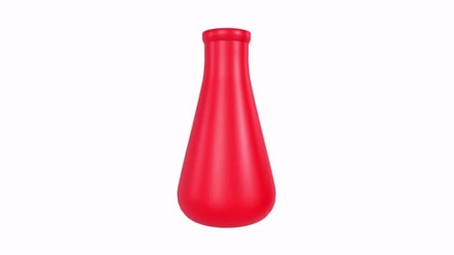Science Glass : rotation en boucle sur fond blanc