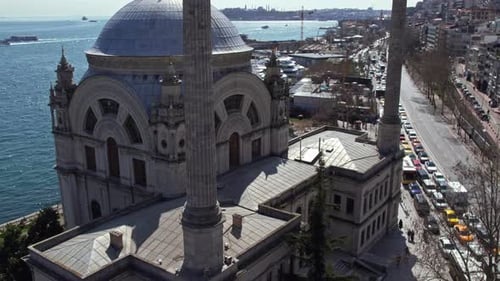 Historic Mosque and Waterfront Urban Life