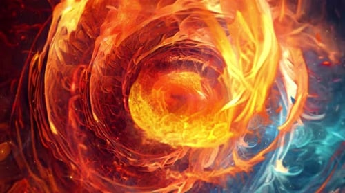 Contexte du tunnel d'incendie et d'explosion 4 K