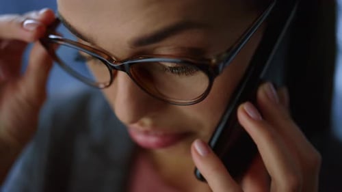 Business Woman Talking on Mobile Phone