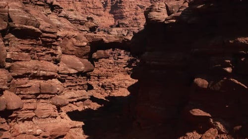 Massive Cliff on Rocky Mountain Side