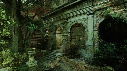 Urban Adventurer Explores Ancient Ruins Cloaked in Murky Foliage