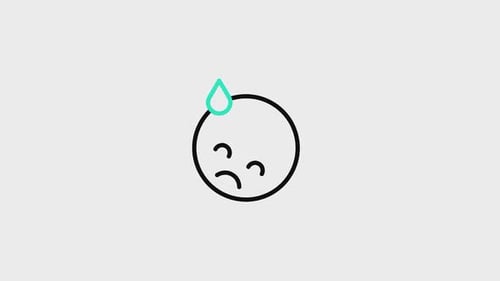Krankes animiertes Symbol