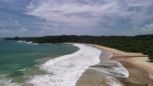 Indian ocean waves South Asia Sri Lanka luxury coastline rainforest nature