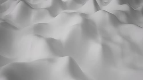 Smooth White Undulating Abstract Animated Background