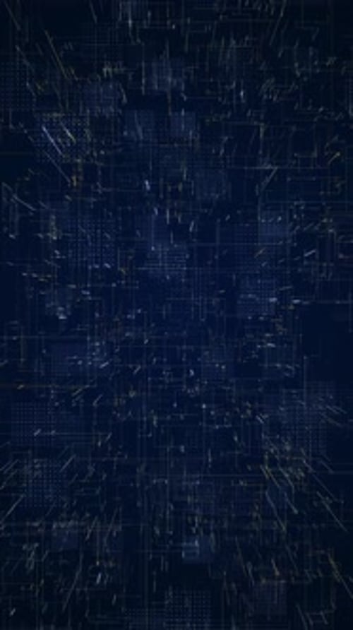 Vertical Video Futuristic Tunnel CG Animation