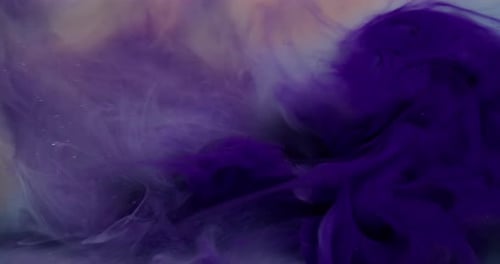 Abstract Purple Ink Swirls