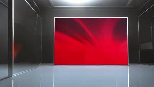 Dynamic Virtual News Studio: Cutting-Edge TV Set Design