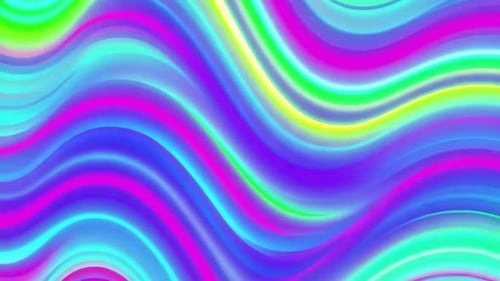 Neon Glowing Wavy Liquid Motion Background