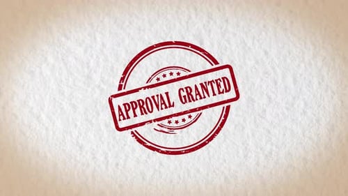 Approval Granted Stamp Style Word