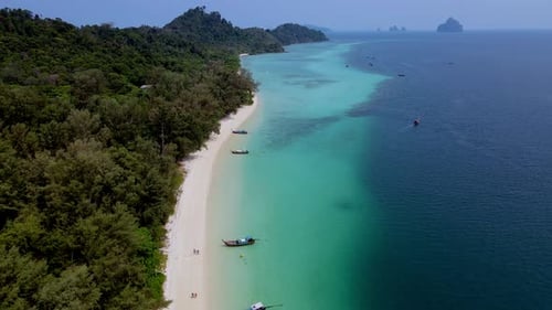 Tropical Beach Paradise with Azure Ocean Water