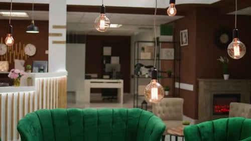 Empty Lounge Area in Holiday Retreat