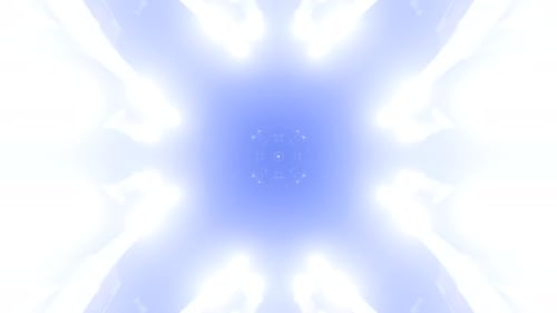 Abstract Geometric Light Tunnel Loop Background