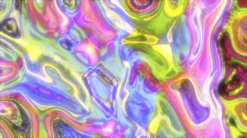 Psychedelic Fluid Abstract Liquid Art Seamless Loop