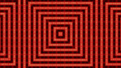 Orange Square Shape Flash Lights Animation