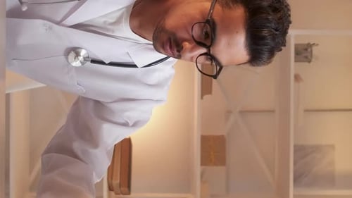 Diagnostic clinique vertical : chirurgien traumatologue masculin