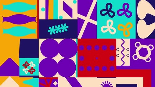 Bauhaus Style Navy Color Background