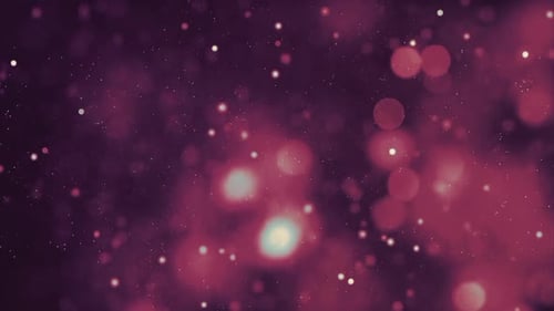 Colorful Glowing Particles Motion Loop