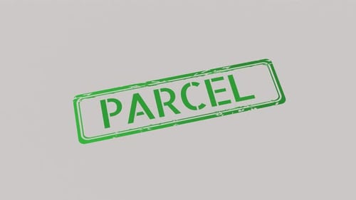 Parcel Green Stamp Animation Reveal