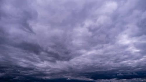 Dramatic Timelapse of Stormy Clouds in the Sky