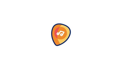 Animated Music Note Location Pin Icon