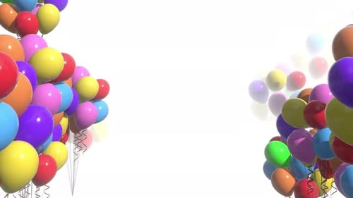 Bunte Luftballons 4k
