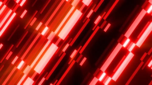 Rote, hell leuchtende Energielinienstreifen mit hellem futuristischem Hightech-Hintergrund