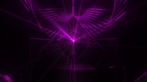 4k Colored Abstract Glossy Tunnel