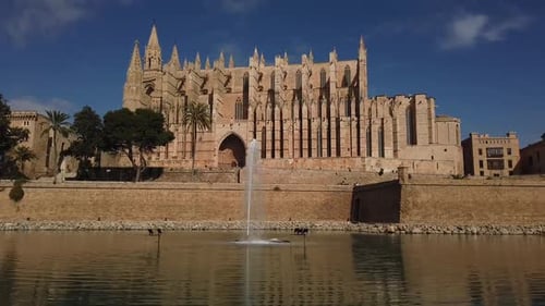 Vista de la catedral de Palma de Mallorca