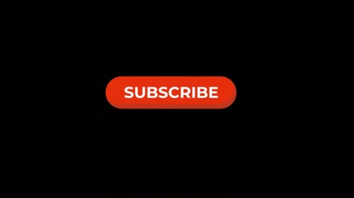 4k Clean Youtube Subscribe Button Animation Video - Transparent