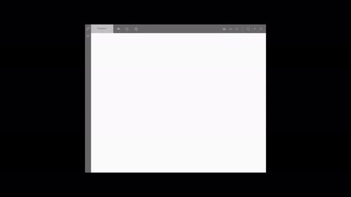 Collection OS : chargement de l'interface de prévisualisation du texte avec espace de copie depuis le coin supérieur gauche