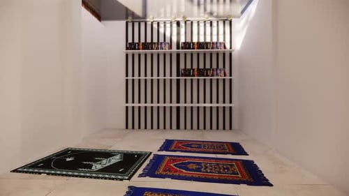 Estantería con libros en una habitación