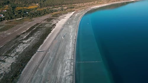 Salda Lake Aerial View