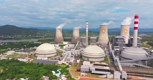 cooling tower of the thermal energy plant 00136