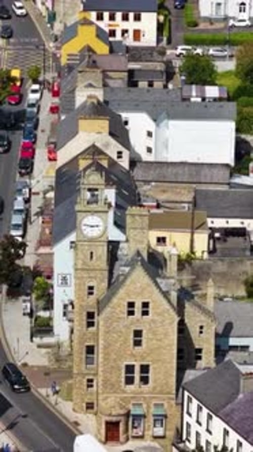 Vue verticale du paysage urbain de Ballyshannon, Irlande