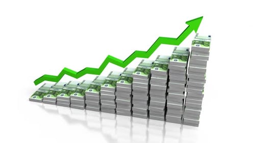 Rising Arrow Money Graph Euros