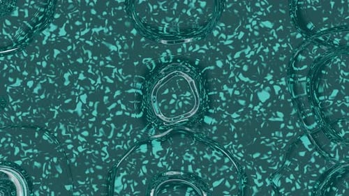 Teal Abstract Fluid Ripples Organic Animation