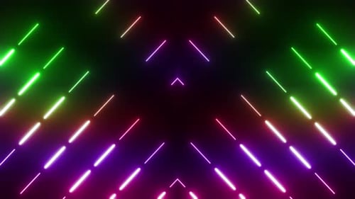 4 K Colored Neon Background Loop