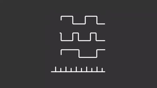 Timing diagram white line animation