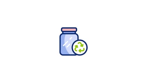 Glass Jar Animated Icon