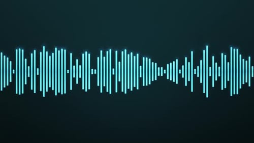 Audio, Schallwellen-Equalizer, Spektrum, Musik, Visualisierer-Technologie, Hintergrundschleife