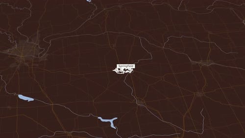 Digital Map City Location Reveal Animation