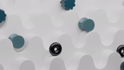 Geometric Path Colorful Shapes 3d Loop