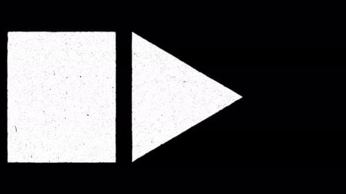 Collage Collection: Vintage screen effect in a square and a triangles in a line for opening shot