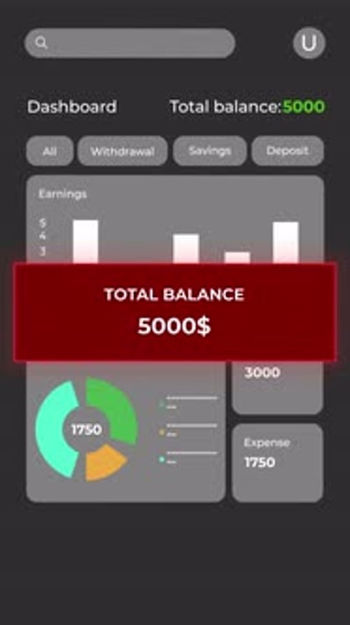 CGI vertical de aplicativo bancário sendo hackeado em smartphone