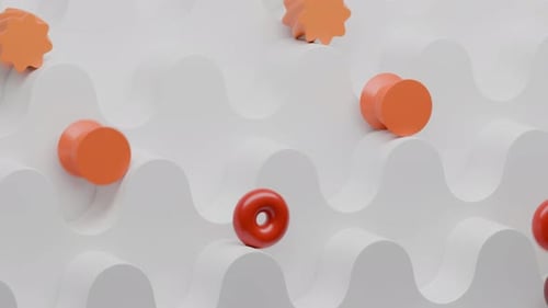 Geometric Path Colorful Shapes 3d Loop