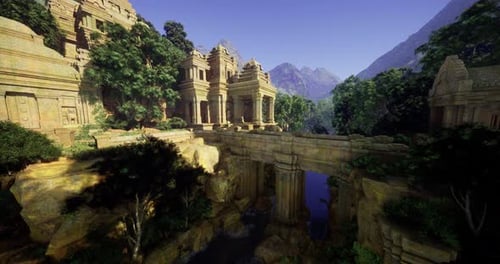 Exploring Ancient Ruins Surrounded By Mountains and Dense Greenery
