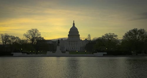 Sunrise at US Capitol Building