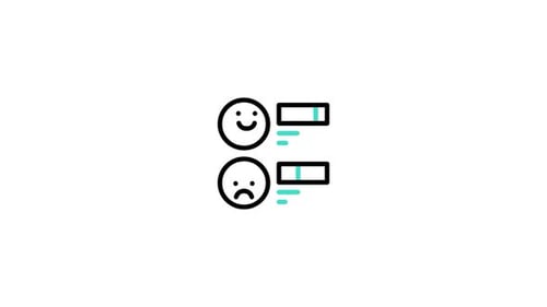 Happy And Sad Face Feedback Progress Bar Animation